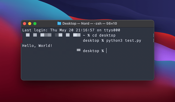 create a terminal script for os x